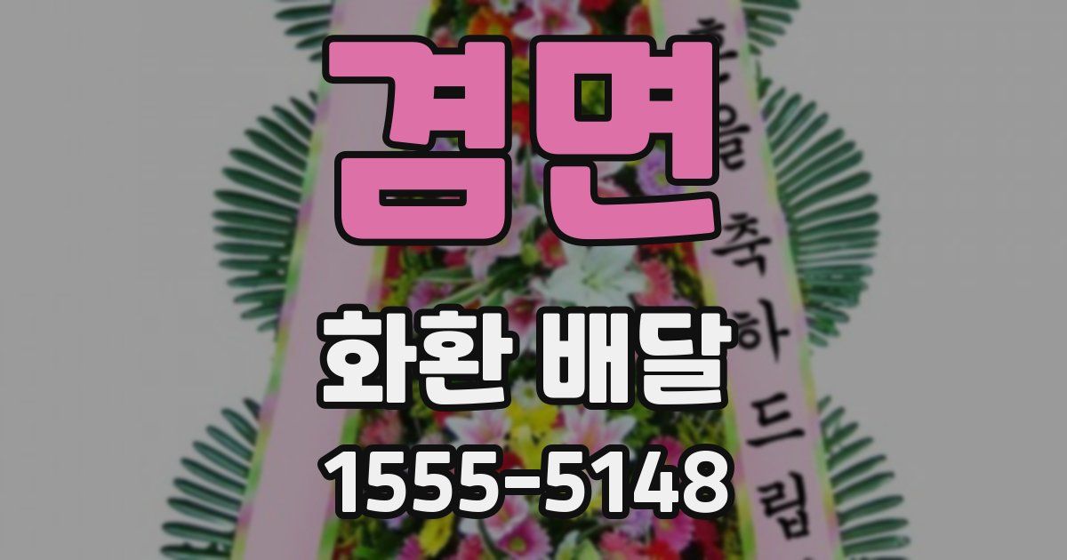 겸면 화환 배달