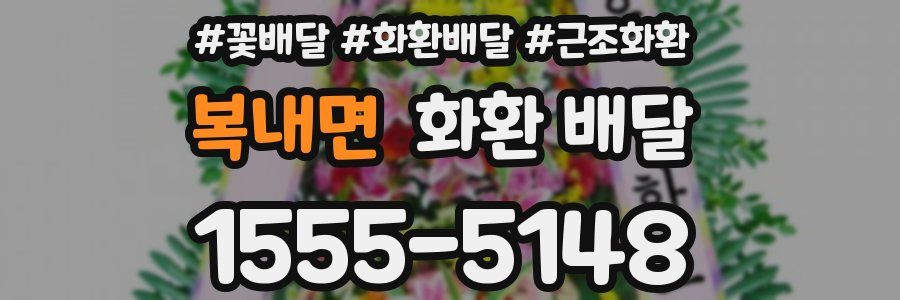 복내면 화환 배달