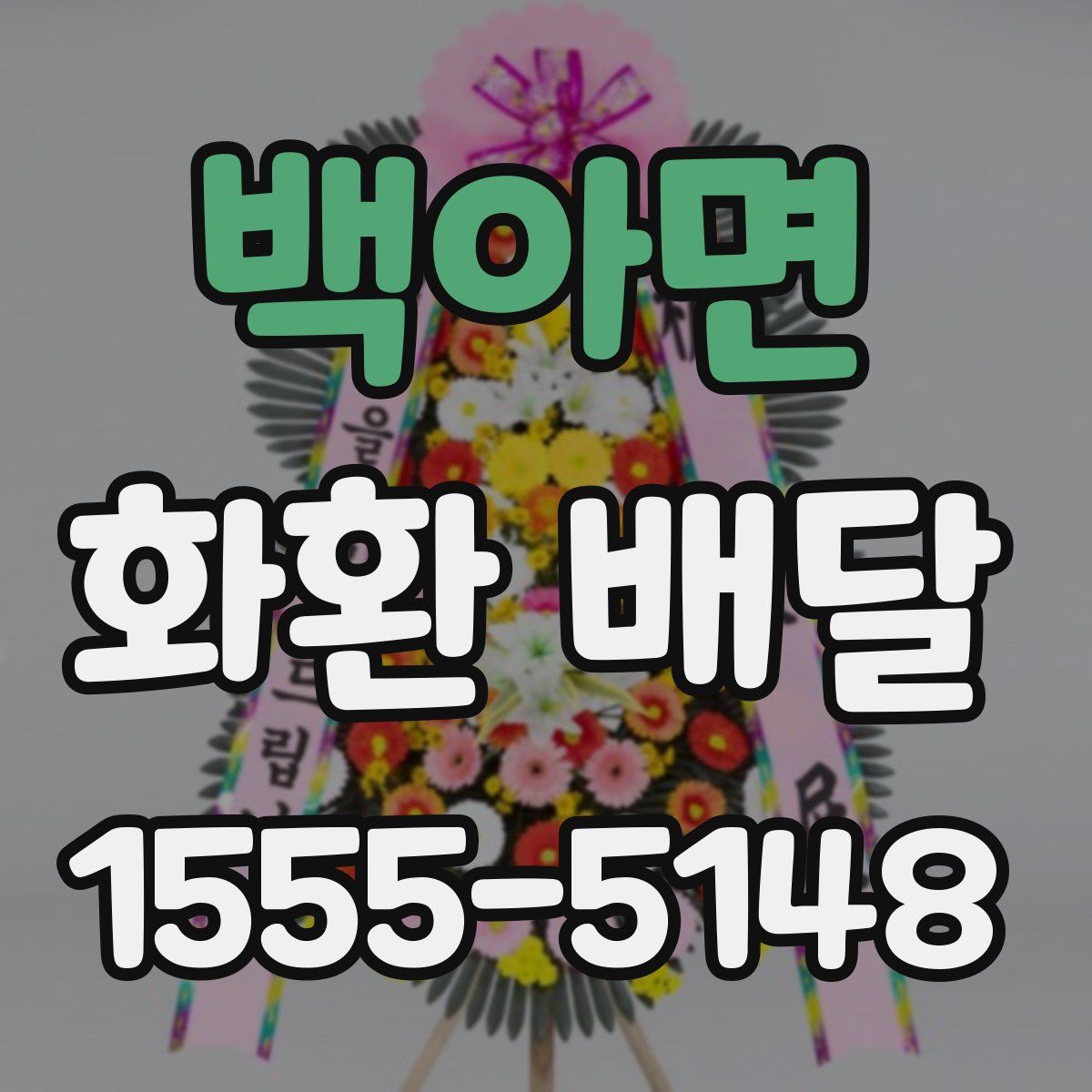 백아면 화환 배달