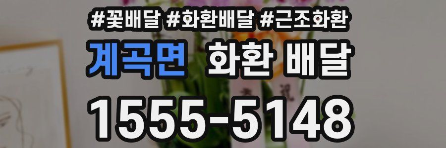 계곡면 화환 배달