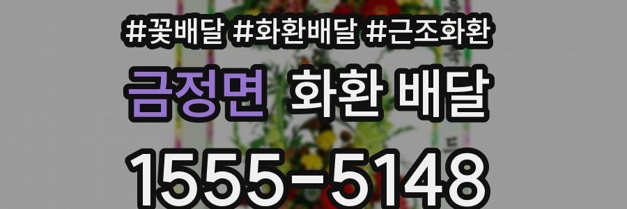 금정면 화환 배달