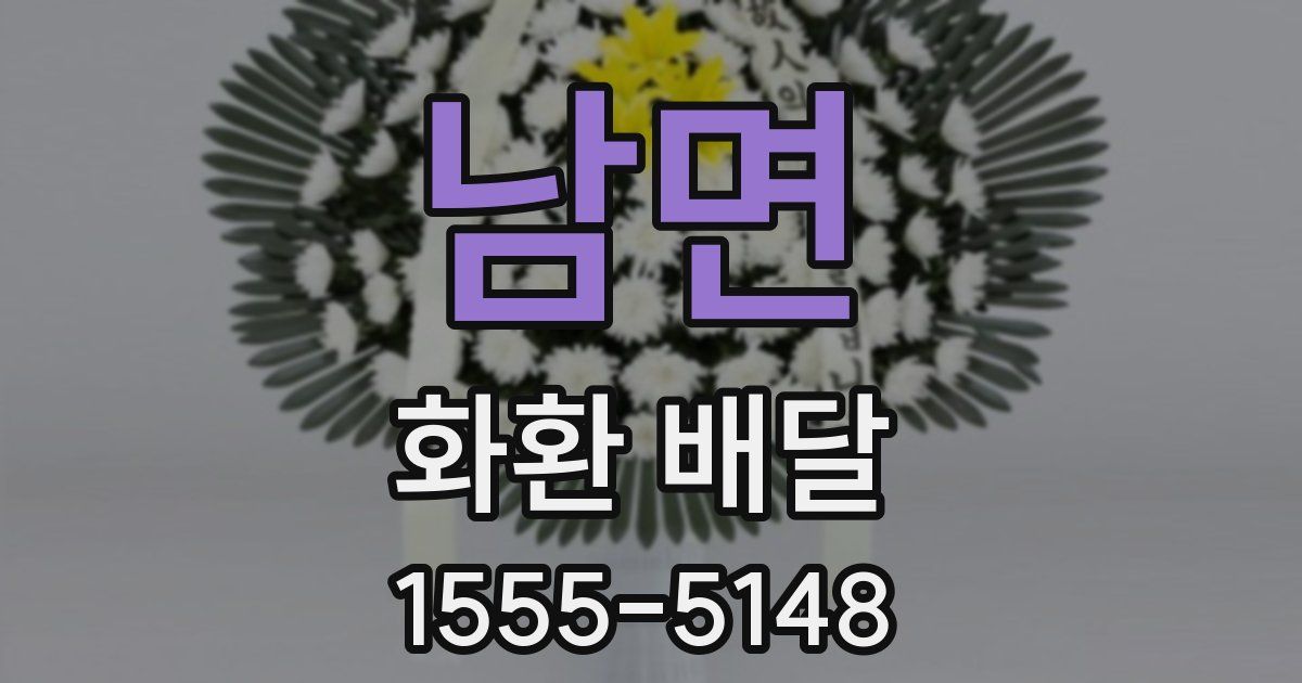 남면 화환 배달