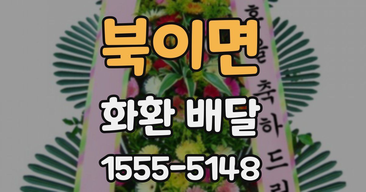 북이면 화환 배달
