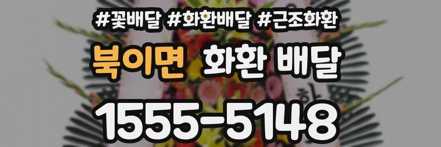 북이면 화환 배달