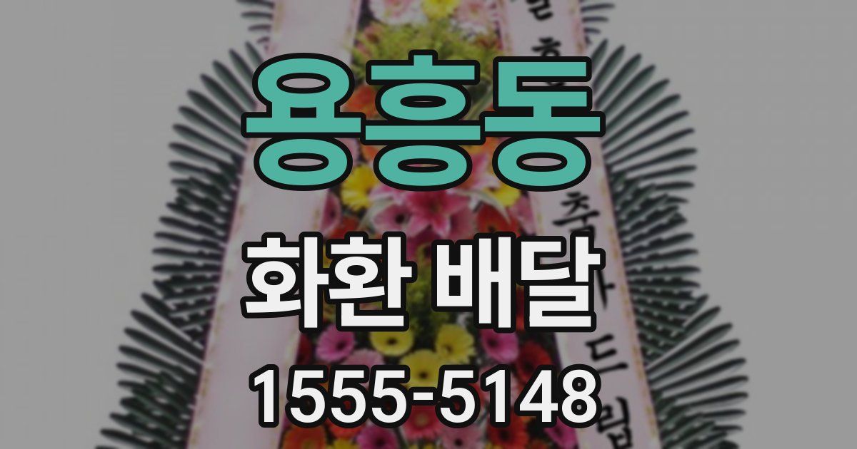 용흥동 화환 배달