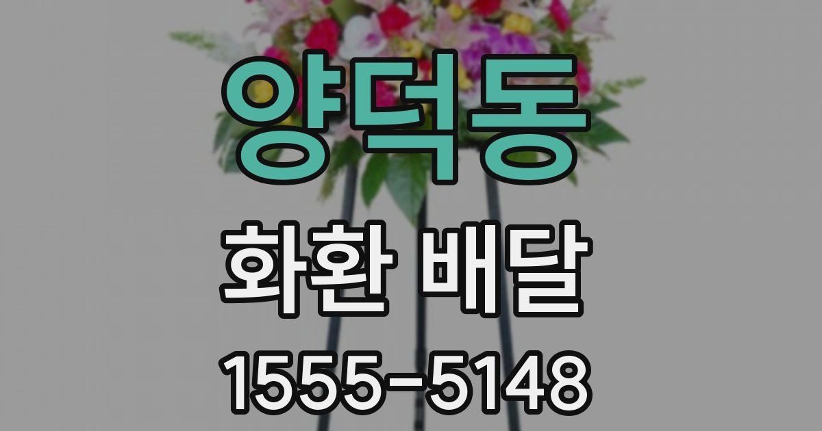 양덕동 화환 배달