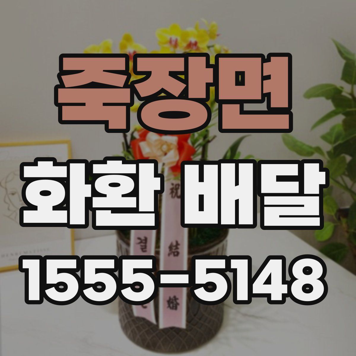 죽장면 화환 배달