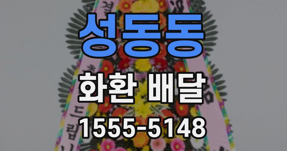 성동동 화환 배달