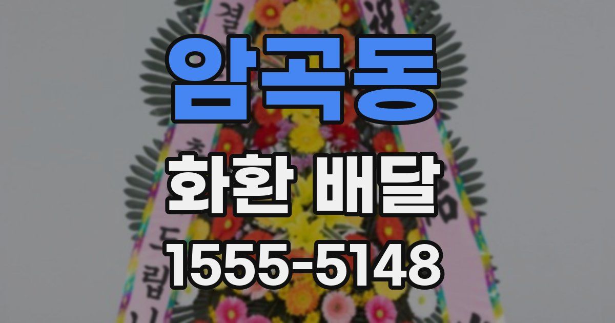 암곡동 화환 배달