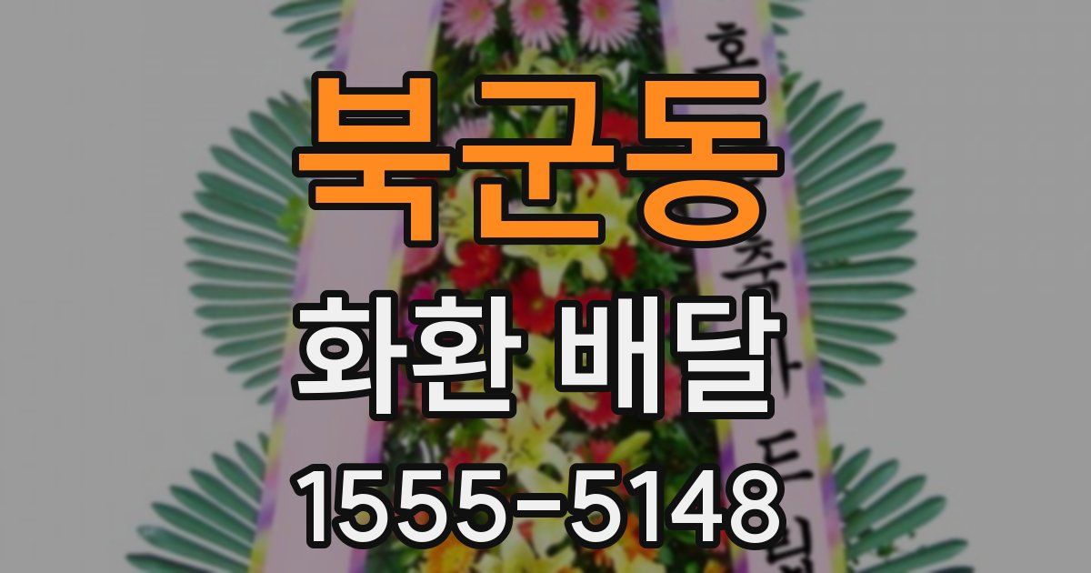 북군동 화환 배달