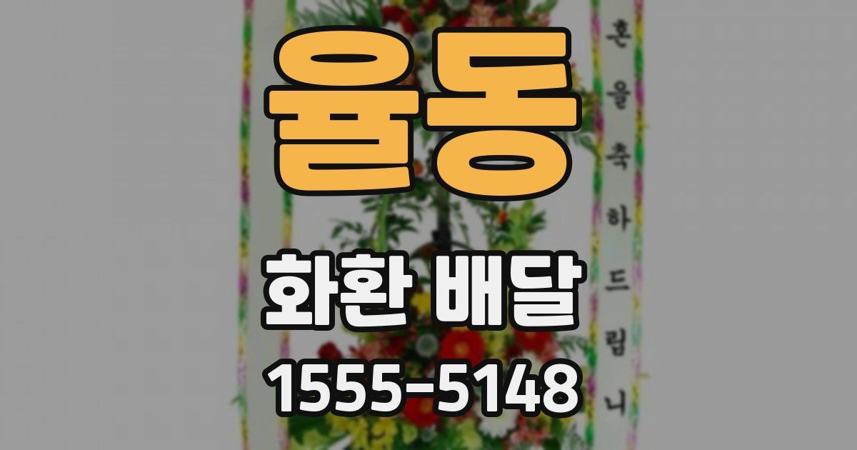 율동 화환 배달