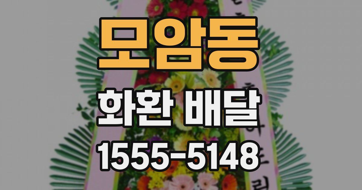 모암동 화환 배달