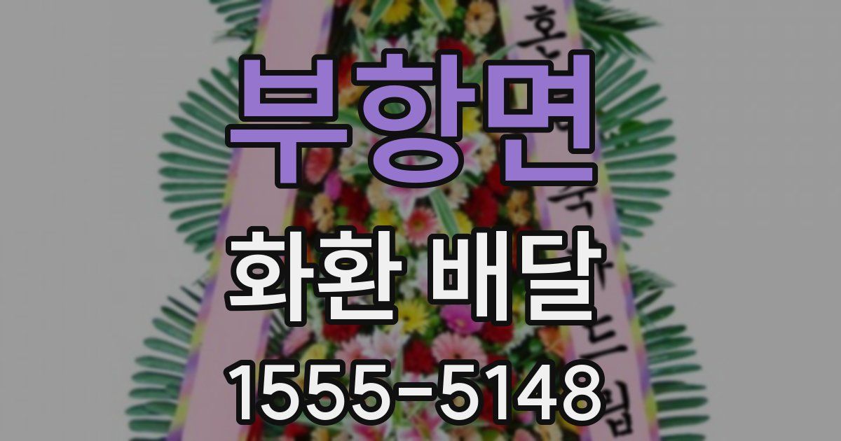 부항면 화환 배달