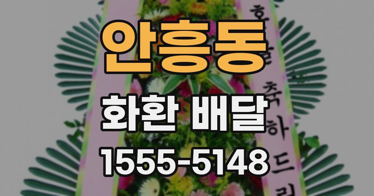 안흥동 화환 배달