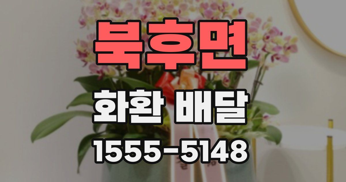 북후면 화환 배달