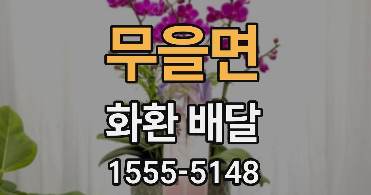 무을면 화환 배달