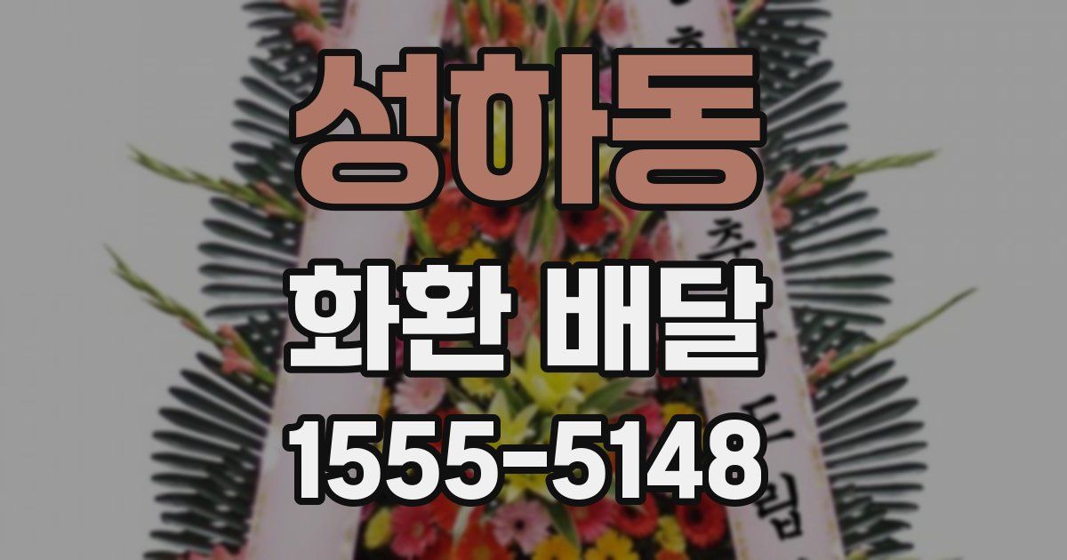 성하동 화환 배달