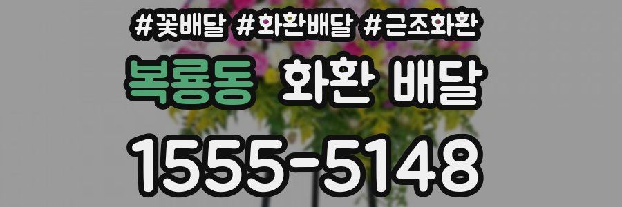 복룡동 화환 배달