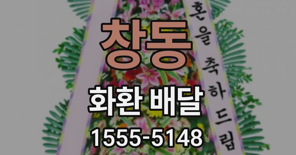 창동 화환 배달