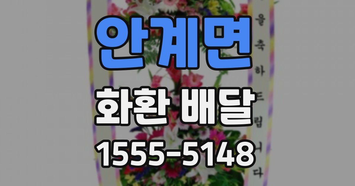 안계면 화환 배달
