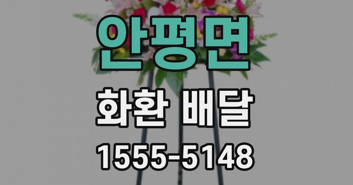 안평면 화환 배달