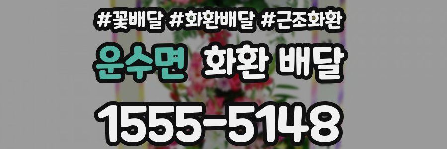 운수면 화환 배달