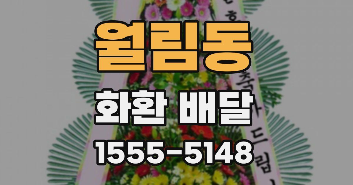 월림동 화환 배달