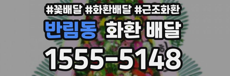 반림동 화환 배달