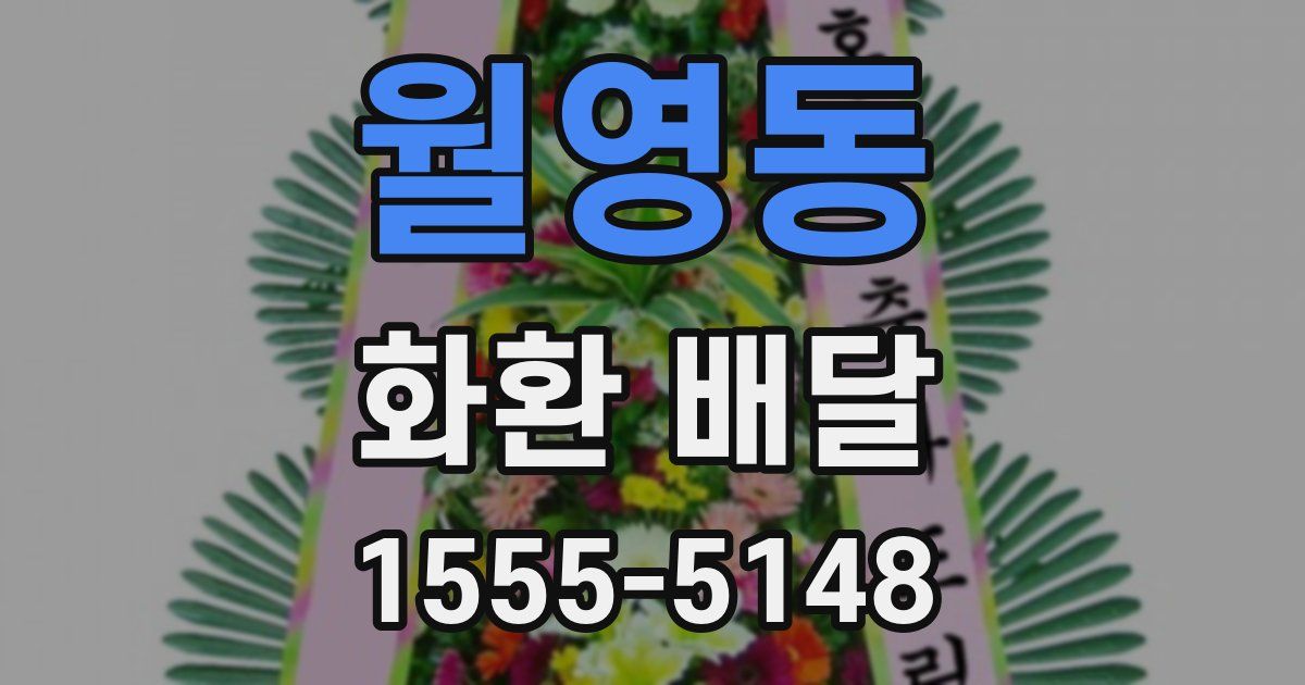 월영동 화환 배달