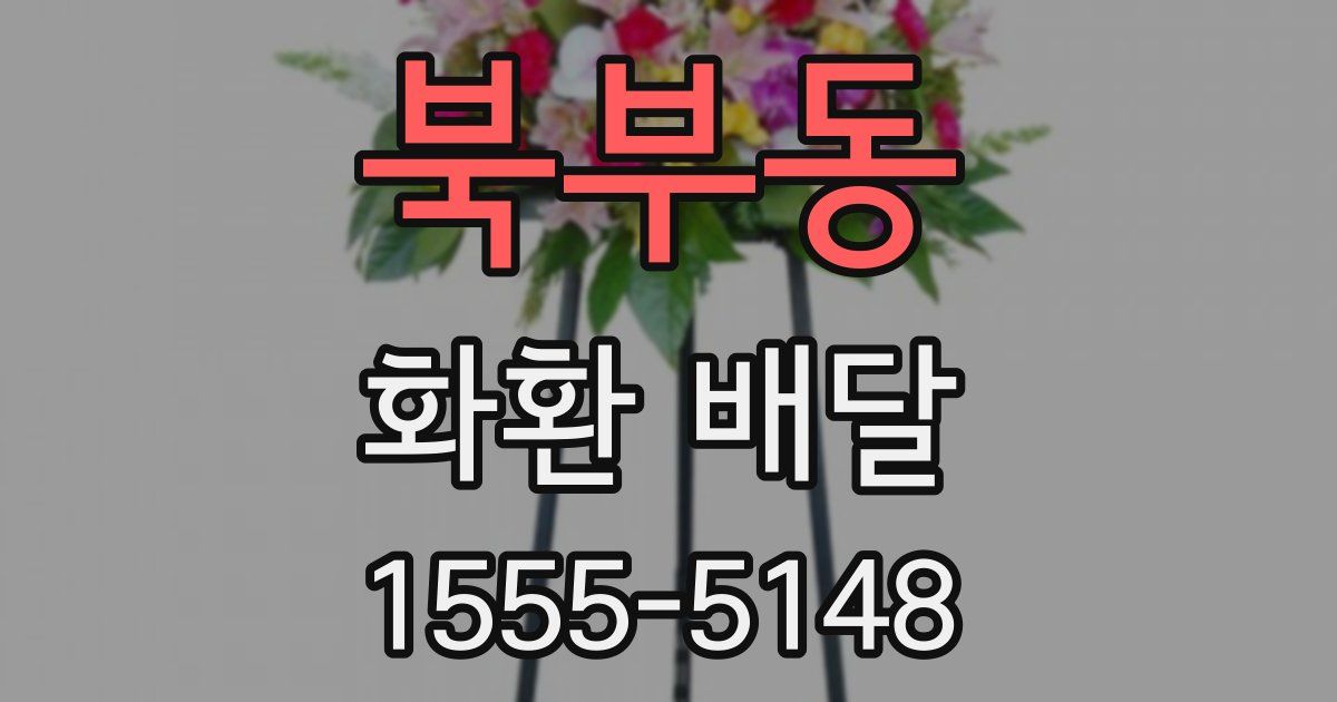 북부동 화환 배달