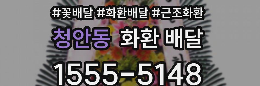 청안동 화환 배달