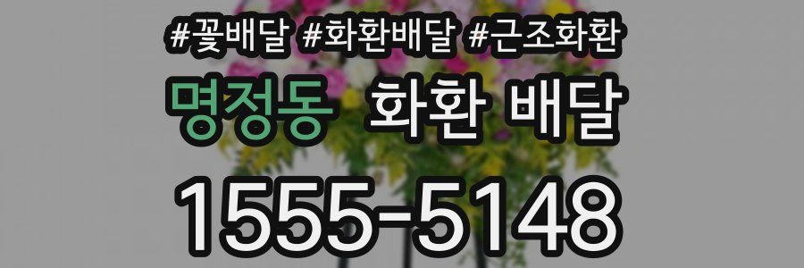 명정동 화환 배달