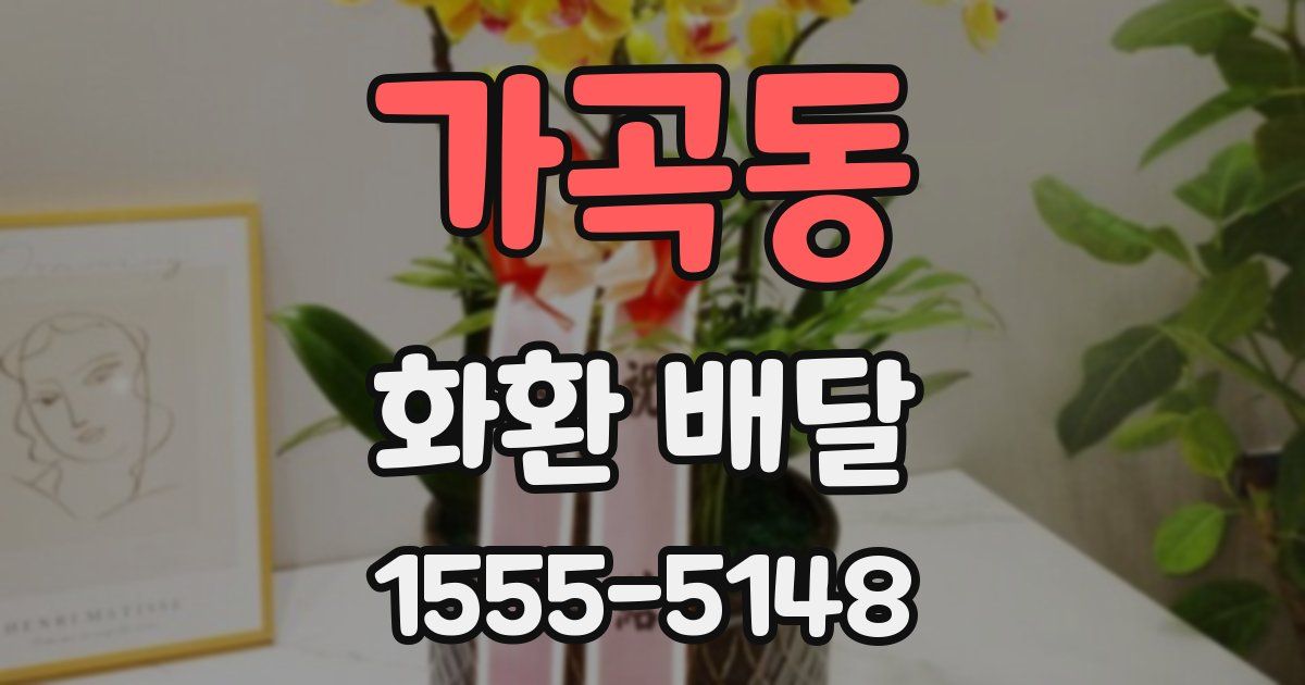 가곡동 화환 배달