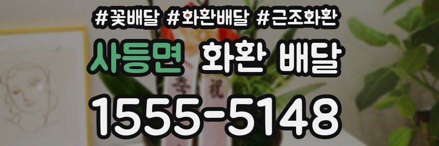 사등면 화환 배달