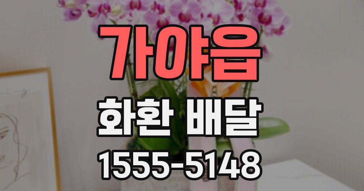 가야읍 화환 배달