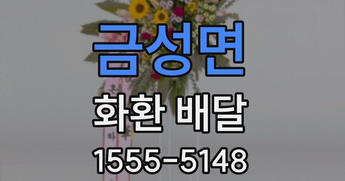 금성면 화환 배달