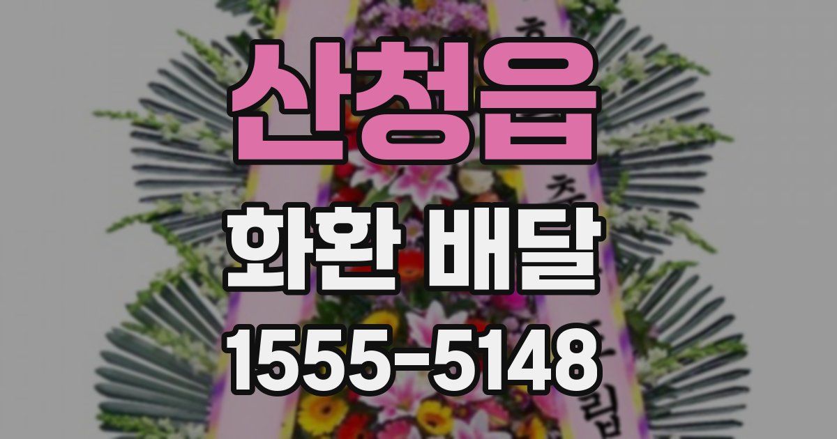 산청읍 화환 배달