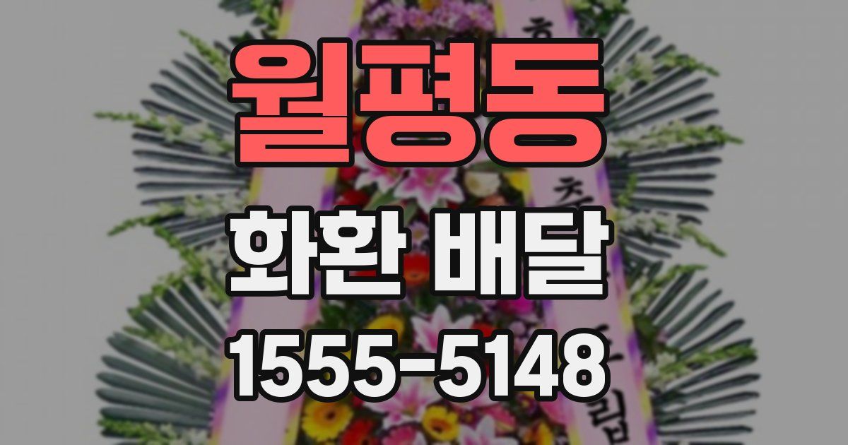월평동 화환 배달