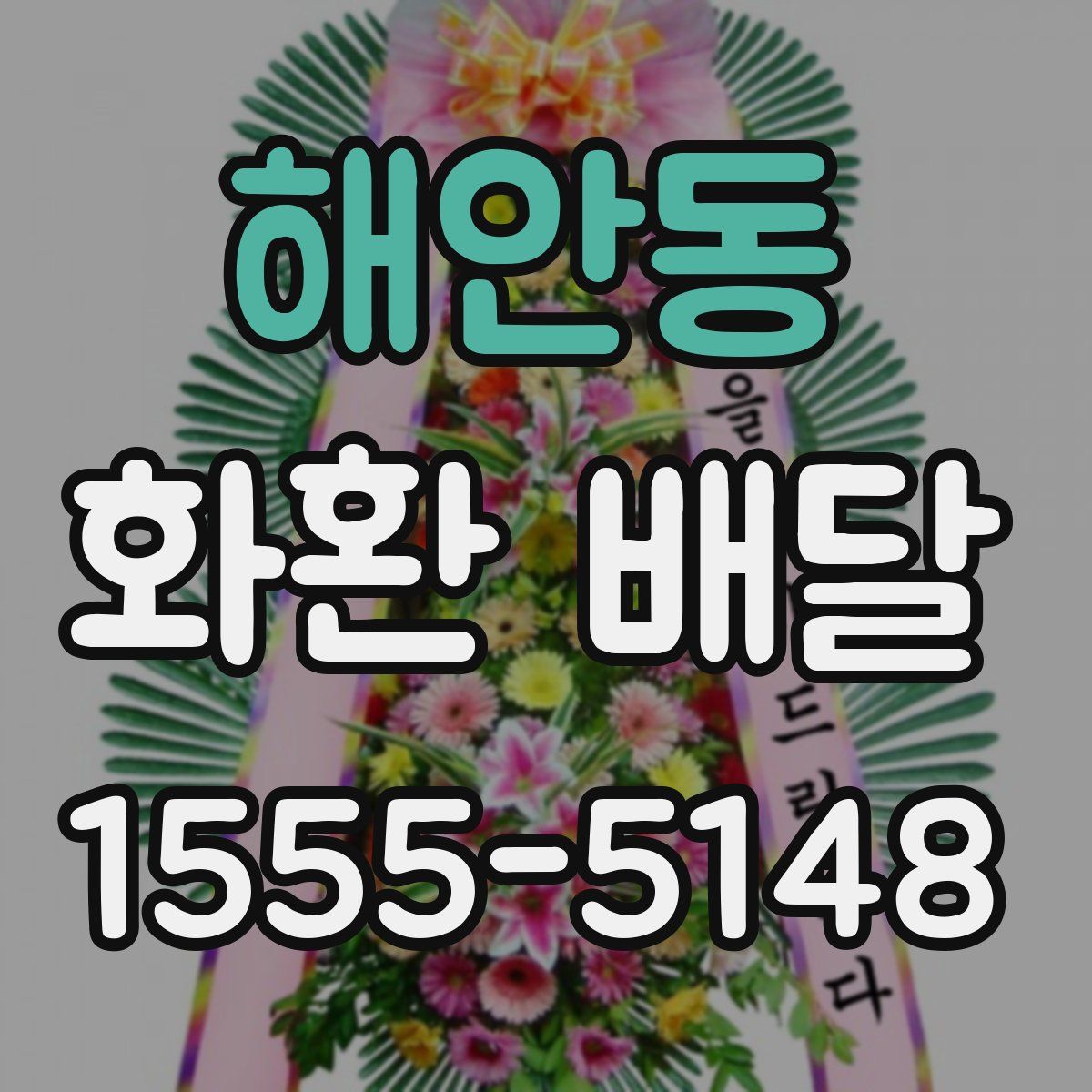 해안동 화환 배달