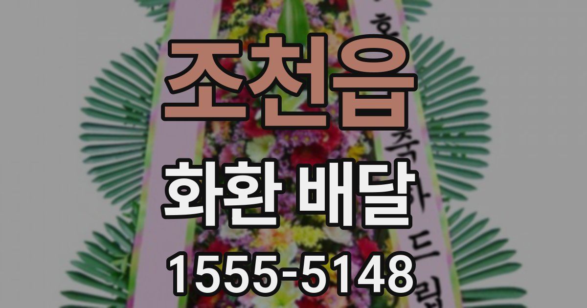 조천읍 화환 배달
