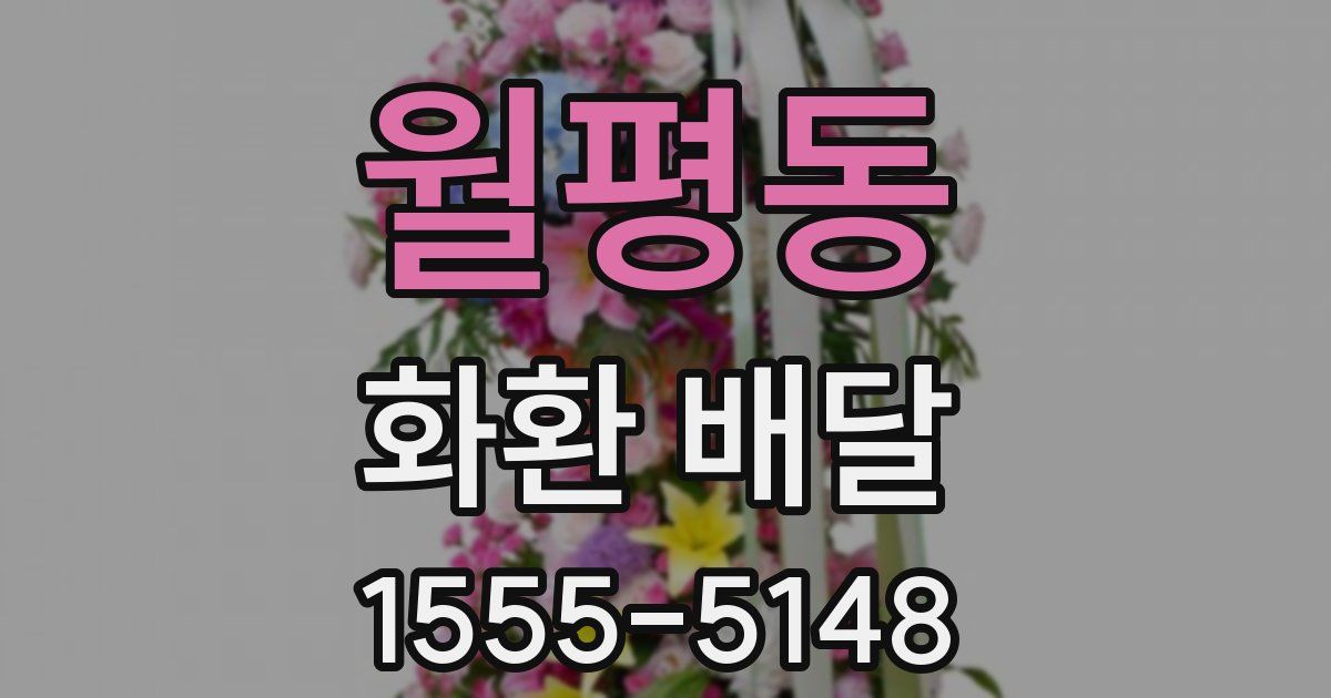월평동 화환 배달