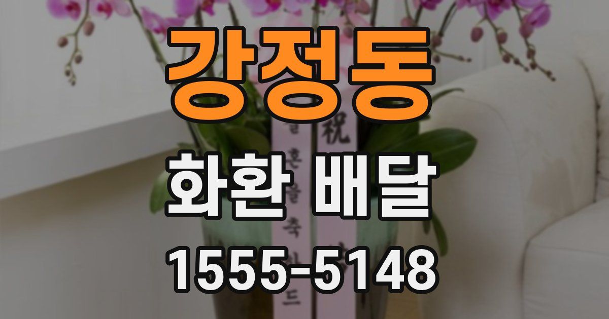 강정동 화환 배달
