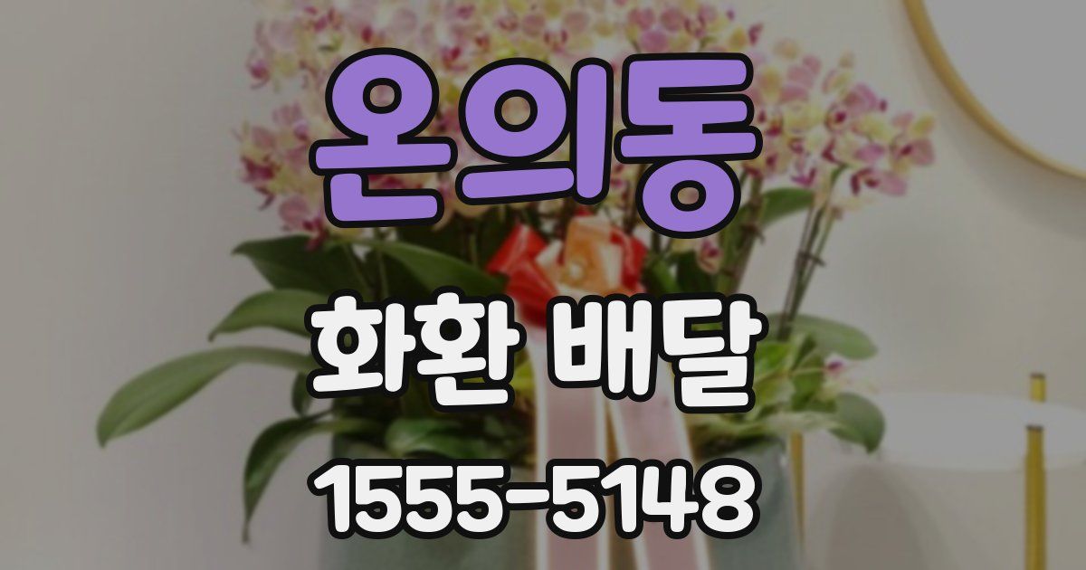 온의동 화환 배달