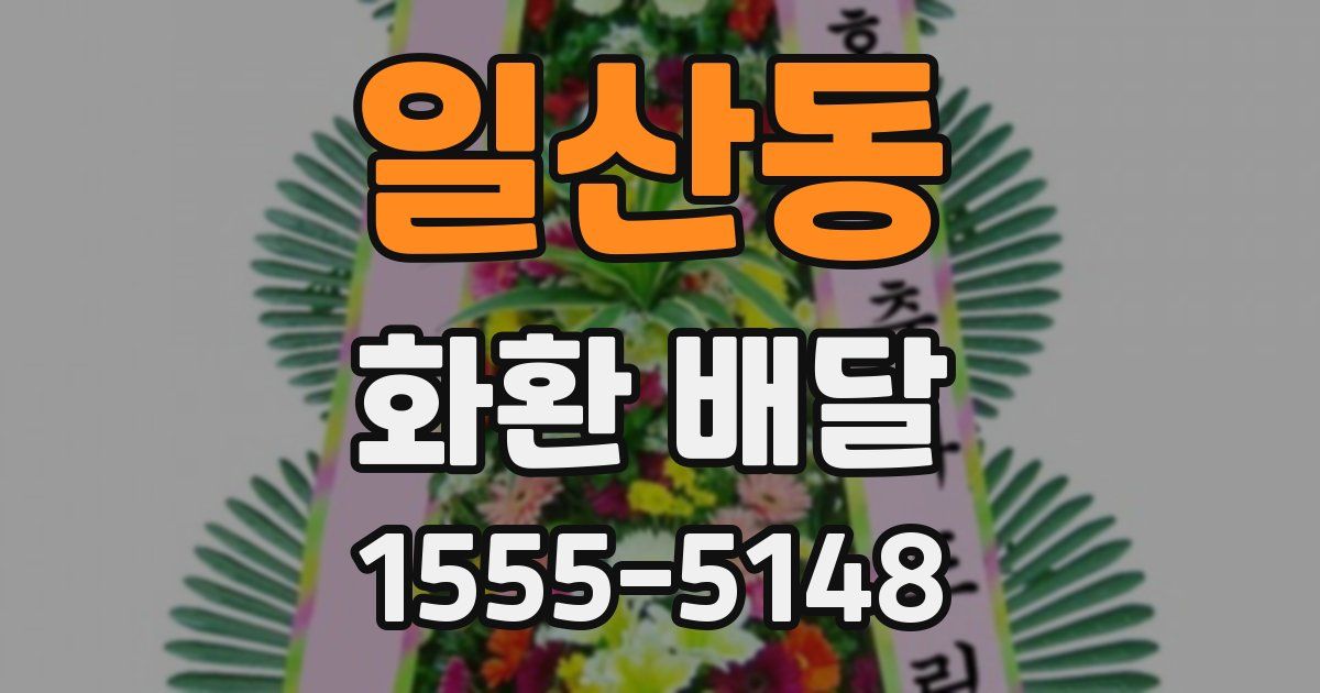 일산동 화환 배달
