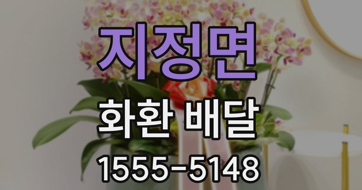 지정면 화환 배달