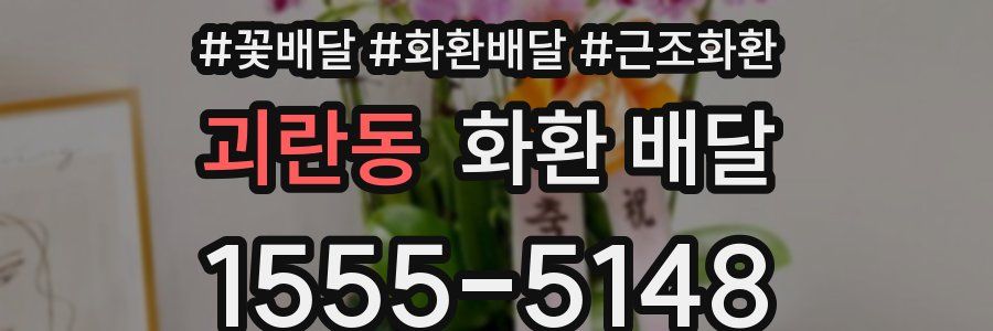 괴란동 화환 배달