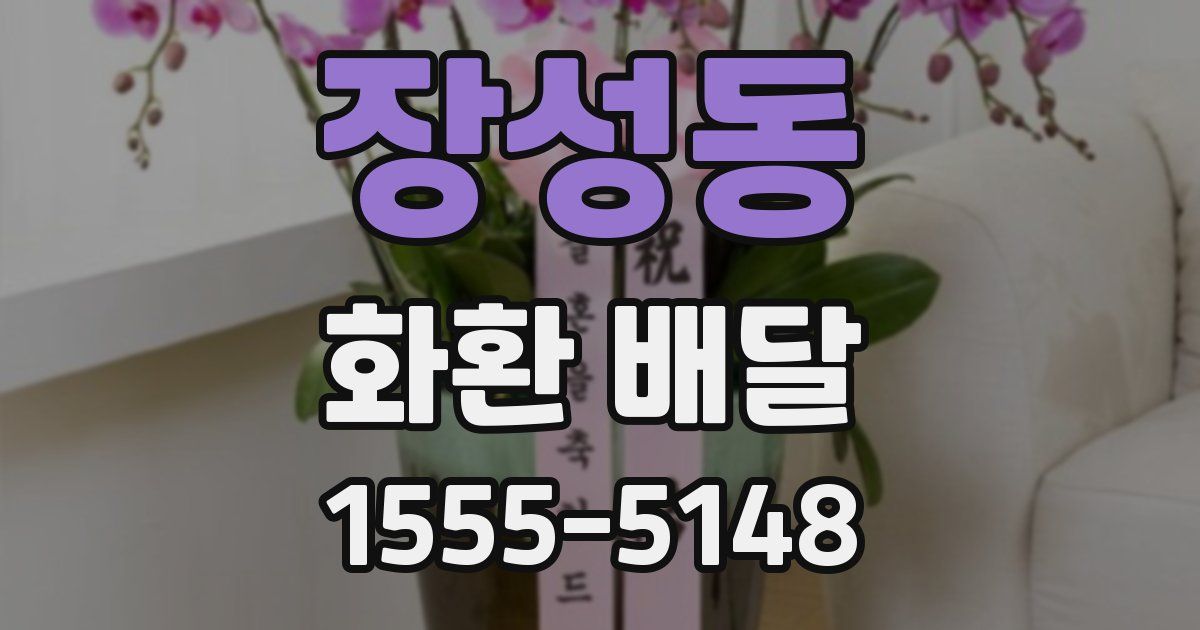 장성동 화환 배달