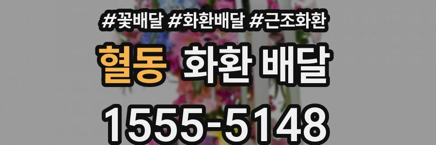 혈동 화환 배달