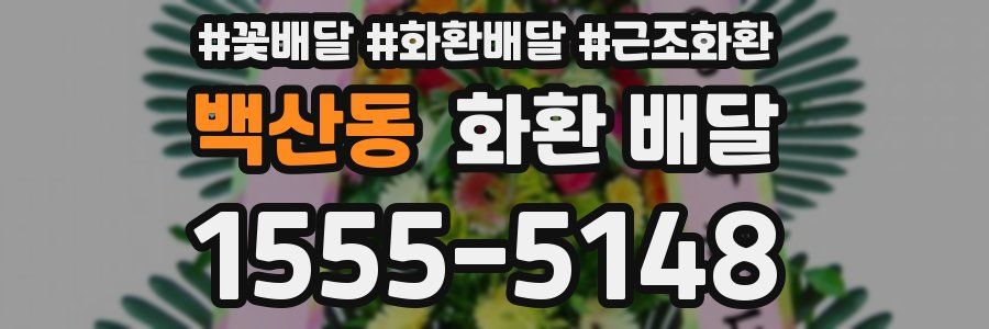 백산동 화환 배달
