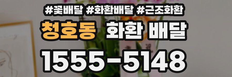 청호동 화환 배달